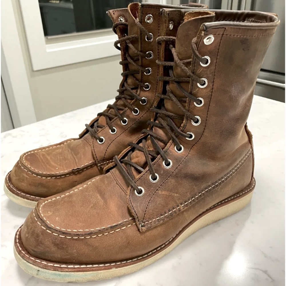 Mens 8830 Red Wings Heritage 8” Moc size 9 1/2 Brown/Copper